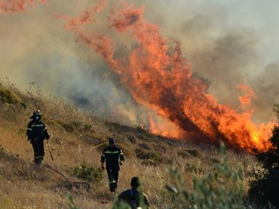 Σε εξέλιξη πυρκαγιά στο Ρέθυμνο